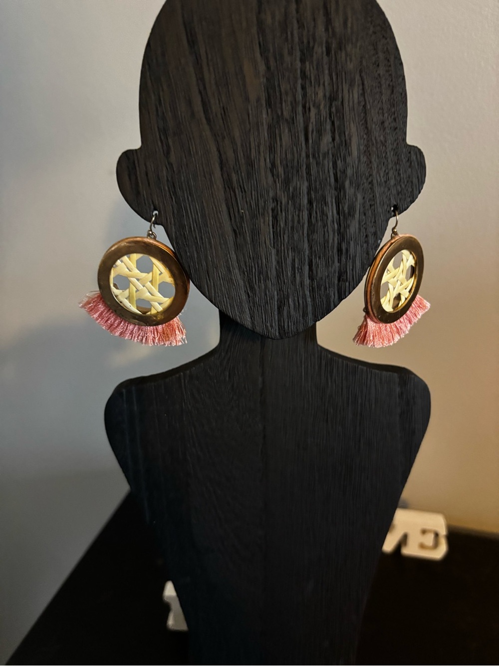 Bundle and Save! Boho Gold and Pink Fringe Drop Earrings